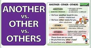 Another vs Other vs Others - English Grammar Lesson