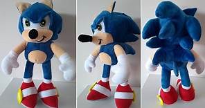 Como se hace a Sonic en tela, MOLDES GRATIS disponibles en el canal/ Sonic cloth doll !!