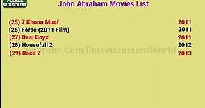 John Abraham Movies List (2003 - 2023)