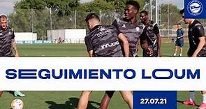Seguimiento de Mamadou Loum durante un entrenamiento | Deportivo Alavés