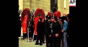 SYND 6 5 76 FUNERAL OF ALEXANDROS PANAGOULIS IN ATHENS