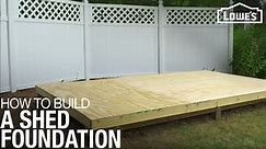 How to Level and Install a Shed Foundation