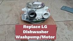 How to replace Lg dishwasher pump motor