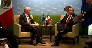 Herman Van Rompuy meets with Mexican President