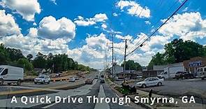 Quick Drive Through Smyrna, Georgia - Atlanta Suburb - 4K