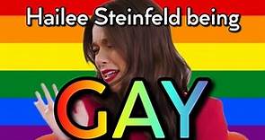 Hailee Steinfeld being gay for nearly a minute and a half unstraight