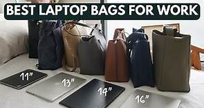 BEST LAPTOP BAGS FOR WORK | 16" Device Size | Review + Comparison | Celine, Bellroy, Tory Burch