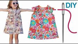 Kleid nähen für Anfänger – DIY Kinderkleid mit Flügelärmelchen „Denise“