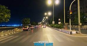 Marine Drive at Night | 4K Drive in Mumbai, India