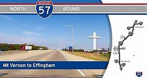 Interstate 57 - Mt Vernon to Effingham - Illinois | Drive America's Highways 🚙