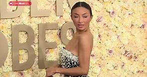 Jeannie Mai shines arriving at the Golden Globes 2024