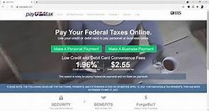 How to Make an Online Payment to IRS (with a debit or credit card)