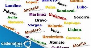 Nombres y apellidos más comunes en México / Names and last names common in Mexico