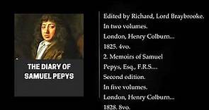(1/5) THE DIARY OF SAMUEL PEPYS By Samuel Pepys. Audiobook, full length