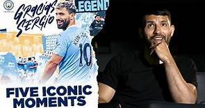 Aguero's 5 Iconic Man City Moments | Sergio Aguero's Final Manchester City Interview