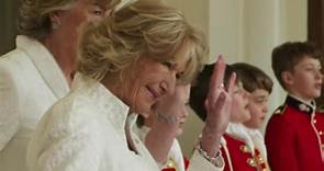 Queen Camilla's sister tears up as she watches royals go to Westminster on Coronation Day