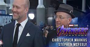 Christopher Markus & Stephen McFeely (Screenwriters) LIVE from the Avengers: Endgame Red Carpet