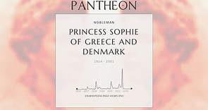 Princess Sophie of Greece and Denmark Biography - Greek and Danish princess (1914–2001)