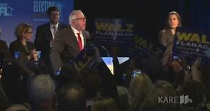 TIm Walz gives acceptance speech after winning Minnesota governor race