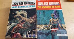 The Ballantine editions of the Barsoom series by Edgar Rice Burroughs