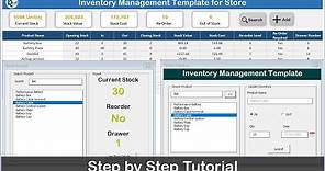 Inventory Management Template for Store