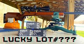 ANSCHUTZ MODEL 64MPR 22LR ACCURACY TEST WITH ELEY MATCH 3 DIFFRENT LOTS IS IT THE LUCKY LOT????