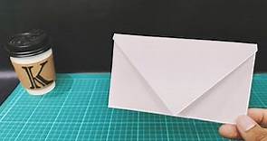 Ａ4簡易紙摺信封 How to make a paper envelope Оригами для письма из листа
