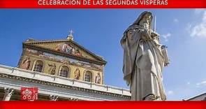 Celebración de las Segundas Vísperas 25 de enero 2022 Papa Francisco