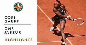Cori Gauff vs Ons Jabeur - Round 4 Highlights I Roland-Garros 2021