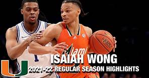 Isaiah Wong Regular Season Highlights | Miami Guard