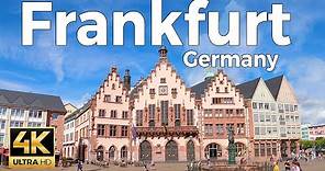 Frankfurt, Germany Walking Tour (4k Ultra HD 60fps) – With Captions