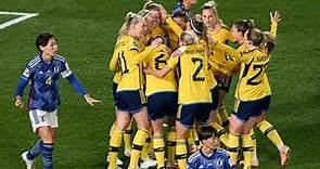 Suecia le gana a Japón 2-1 y se clasifica a las semifinales de la Copa Mundial Femenina