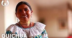 Luzmila speaking Otavalo Kichwa | Wikitongues
