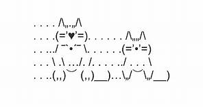 Cat and Kitty Copy and Paste Text Art