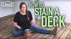 How to Stain a Deck (w/ Monica from The Weekender)