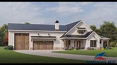 EXCLUSIVE BARN HOUSE PLAN 009-00318 WITH INTERIOR