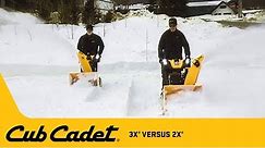 X Series® | The Difference Between Two-Stage and Three-Stage Snow Blowers | Cub Cadet