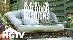 How to Clean Outdoor Cushions | HGTV