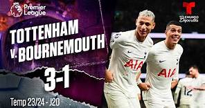 Highlights & Goles: Tottenham v. Bournemouth 3-1 | Premier League | Telemundo Deportes