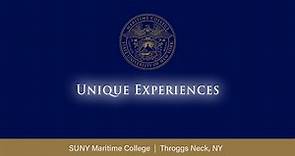 SUNY Maritime College Unique Experiences