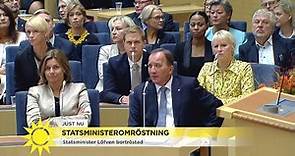 Här röstar riksdagen bort Stefan Löfven som statsminister - Nyhetsmorgon (TV4)