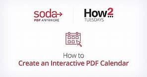 How to Create an Interactive PDF Calendar