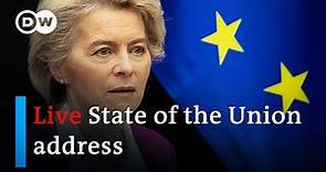 Live: 2023 State of Union address by EU Commission President Ursula von der Leyen | DW News