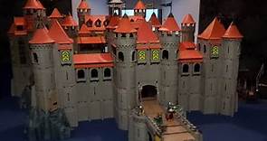 Big vintage medieval Playmobil castle build time lapse