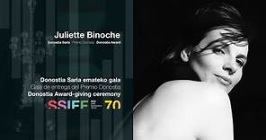 Juliette Binoche - Gala Premio Donostia (V.O.)