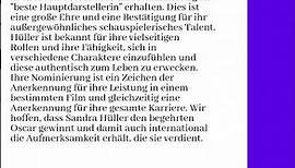 23.01.2024 - Sandra Hüller hofft auf Oscar-Triumph als 'Beste Hauptdarstellerin'...