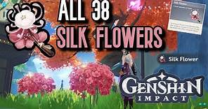 ALL 38 Silk Flower Locations | Complete Guide & Efficient Route | Genshin Impact Liyue
