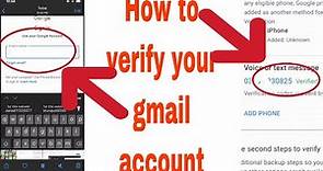 How to verify gmail account from mobile phone || Verifying gmail ID in mobile||