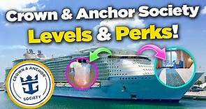 All the LEVELS & PERKS of Royal Caribbean Crown and Anchor Society!