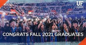 Fall 2021 UF commencement